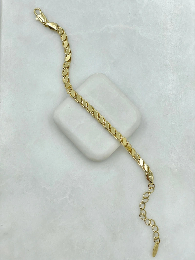 Arpa Zincir Bileklik Gold Alternate
