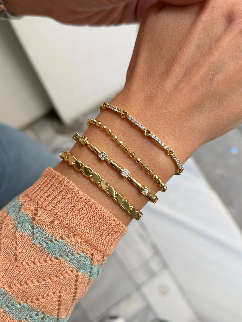 Arpa Zincir Bileklik Gold