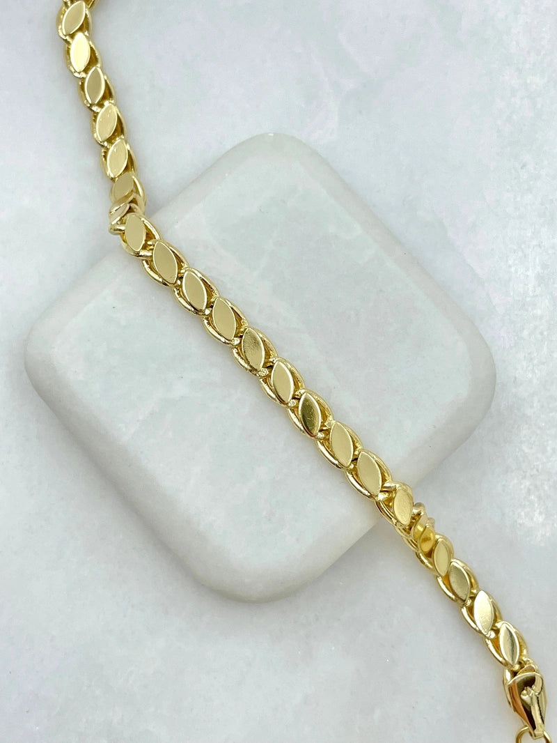 Arpa Zincir Bileklik Gold